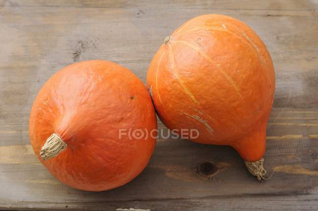 Two Hokkado pumpkins — Stock Photo