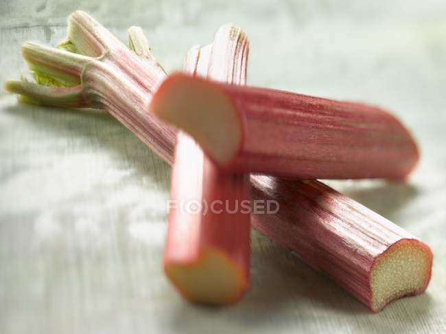 Fresh Rhubarb stems — Stock Photo