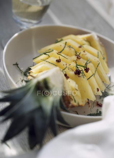 Pineapple with sechuan pepper — Stock Photo