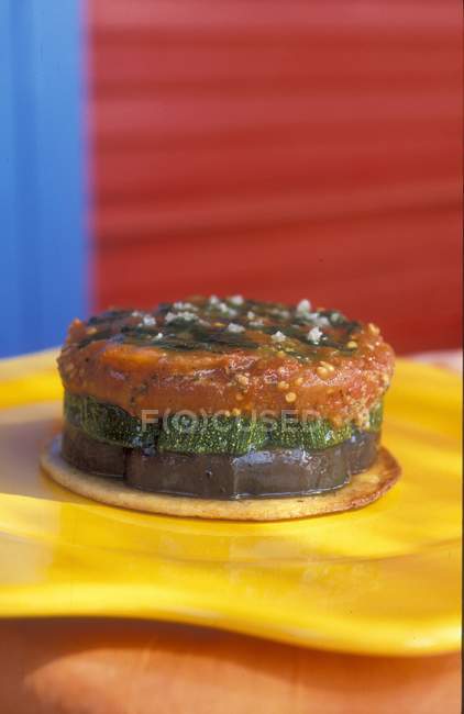 Provencal-style vegetable tartlet — Stock Photo
