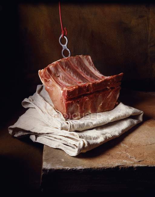 Lomo de cerdo crudo - foto de stock