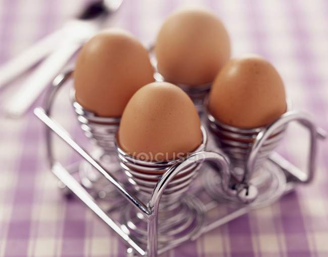 Boiled chicken eggs — Stock Photo