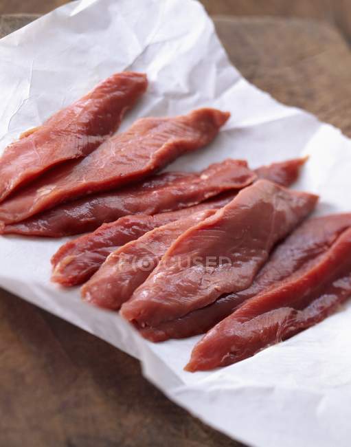 Raw duck aiguillettes — Stock Photo