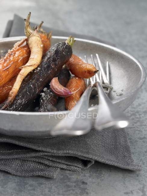 Pan-fried carrots — Stock Photo