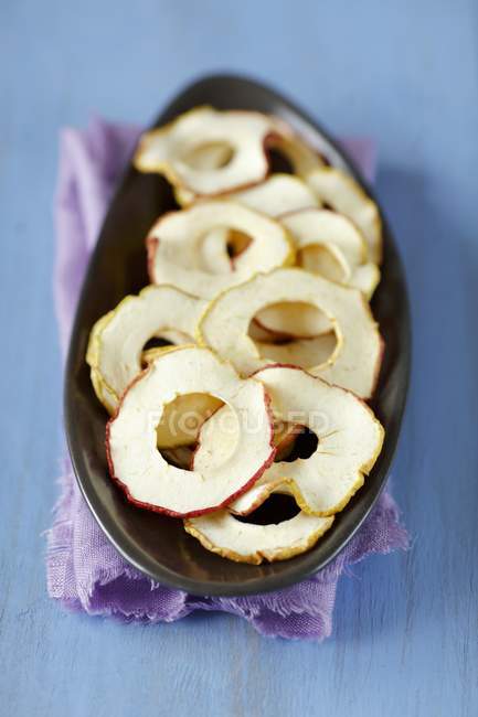 Anelli di mela essiccati — Foto stock