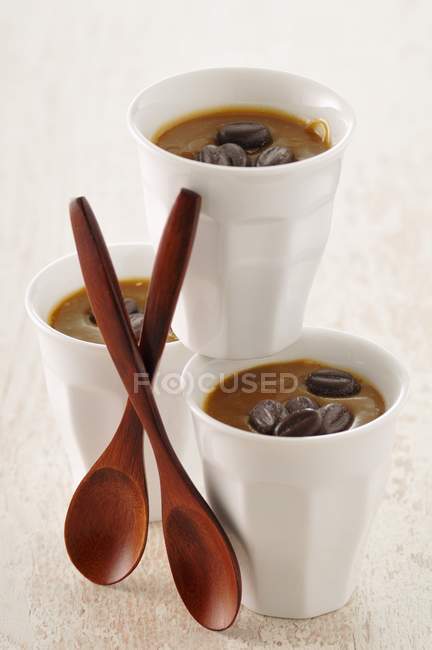 Sobremesa de creme de café — Fotografia de Stock