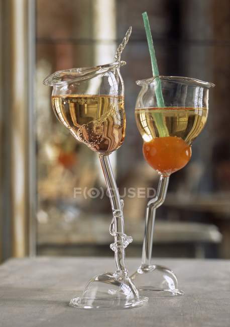 Cocktail di vino in bicchieri — Foto stock