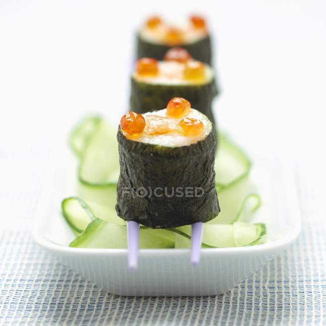 Rôti de saumon maki — Photo de stock