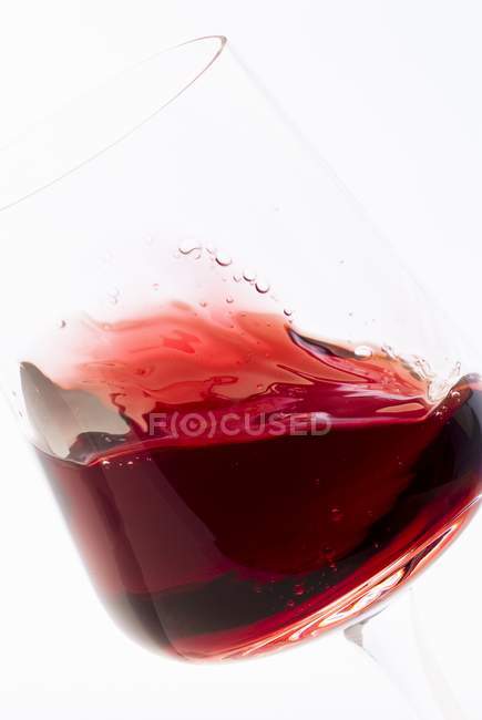 Glas Rotwein — Stockfoto