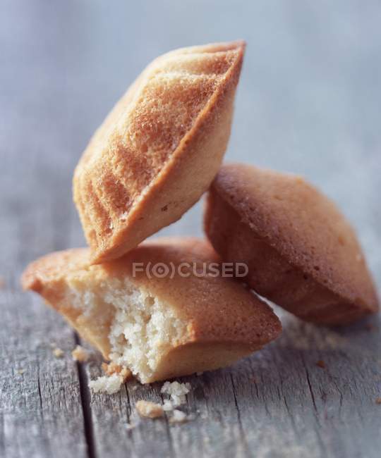 Financier almond sponge cakes — Stock Photo