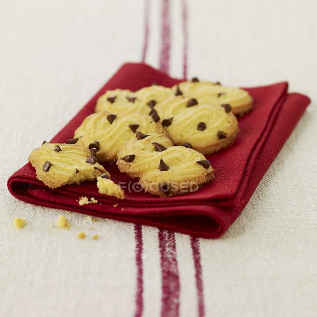 Polenta and chocolate chip cookies — Stock Photo