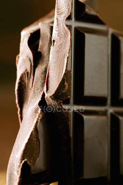 Barras de chocolate negro - foto de stock