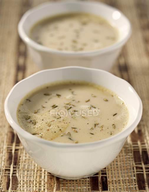 Creamy walut soup — Stock Photo