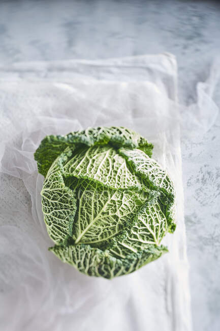 Натюрморт зеленой капусты — стоковое фото