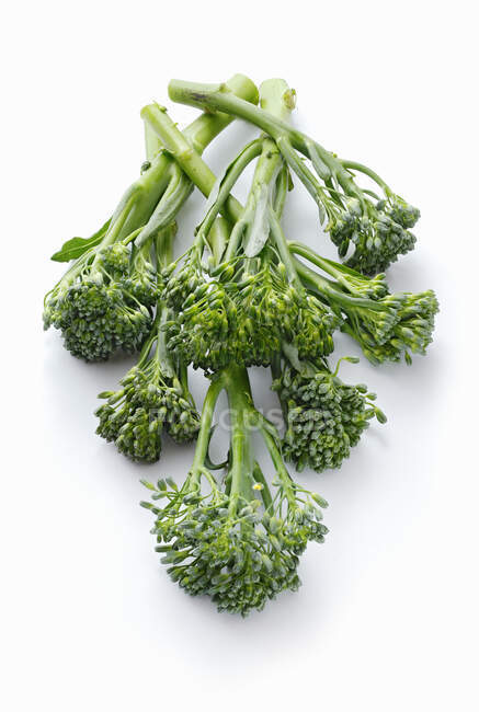 Fresh green asparagus isolated on white background — Stock Photo