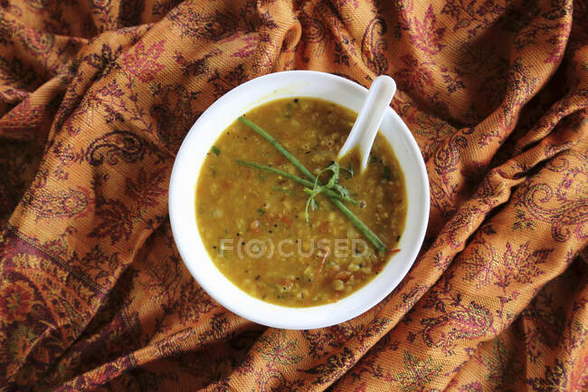 Massur Dal (red lentil stew, India) — Stock Photo