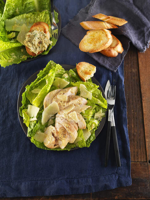 Salade César, gros plan — Photo de stock