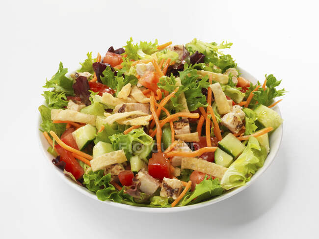 Salade mixte avec volaille — Photo de stock