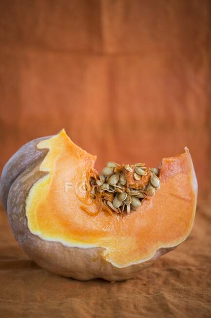 A slice of a Muscat pumpkin — Stock Photo