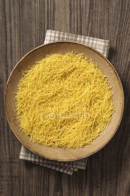 Angel's hair pasta on a plate — Stock Photo
