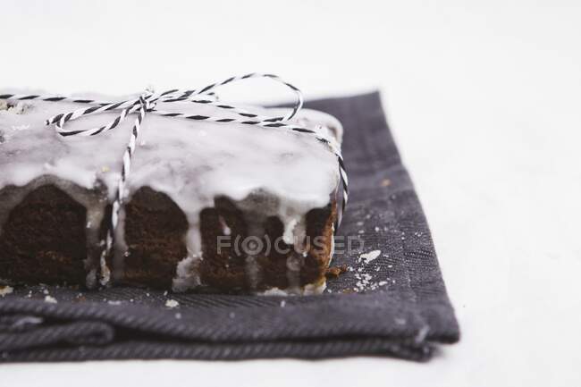 Ginger cake with pears — Stock Photo