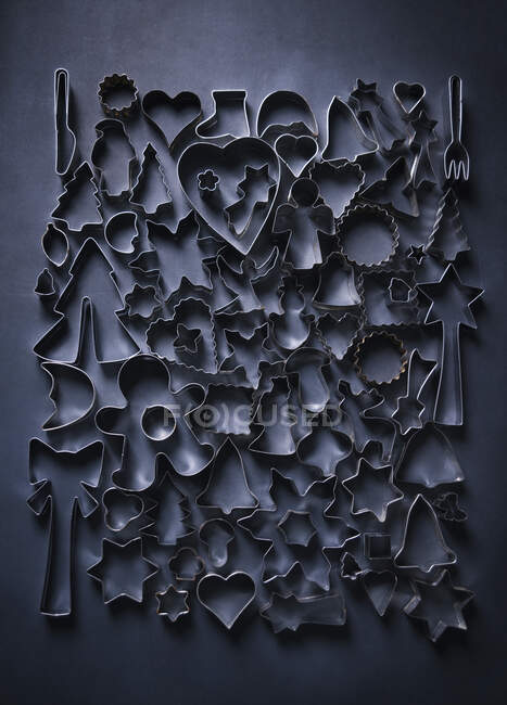 Close-up shot of delicious Various cookie cutters — Stock Photo