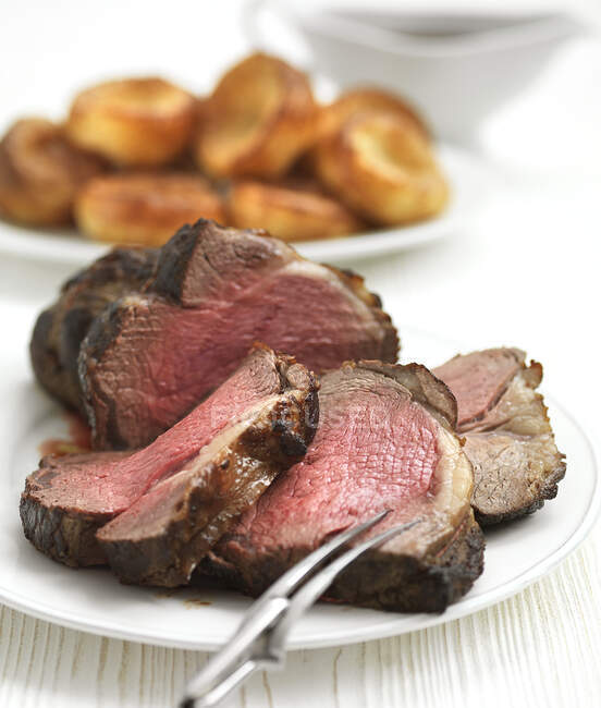 Sliced Beef Rump Joint — Stock Photo