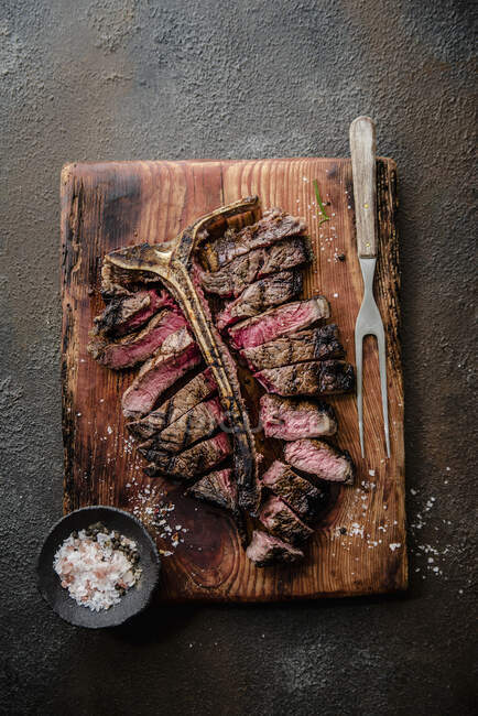 T-Bone Steak vom Rind vom Grill — Stockfoto