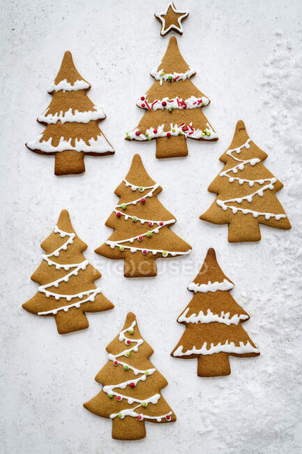 Lebkuchen in Tannenform — Stockfoto