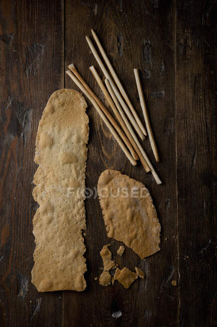 Crisp bread and sticks — Stock Photo
