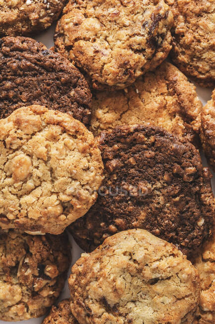 Cookie variety, closeup of handmade pastry - foto de stock
