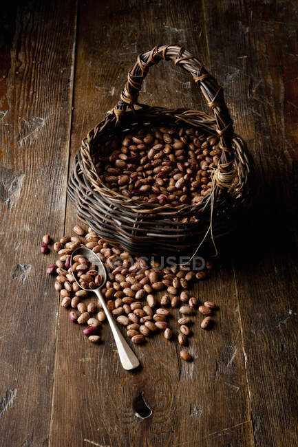 Beans on table close-up view — Stock Photo