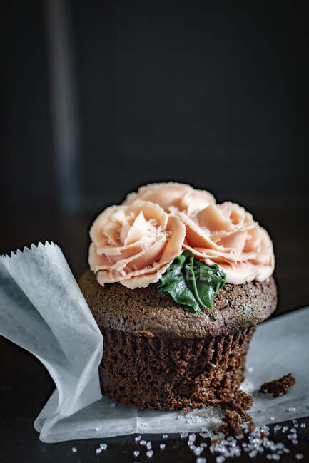Cupcake pour la Saint-Valentin — Photo de stock