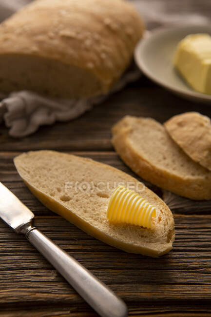 No knead slow rise bread — Stock Photo