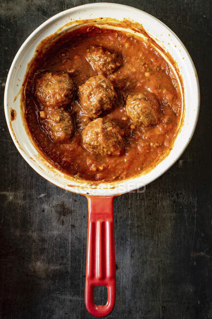 Meatballs in tomato sauce — Stock Photo