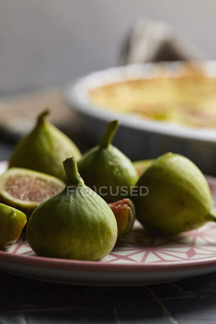 Close-up shot of delicious Fresh figs — Stock Photo