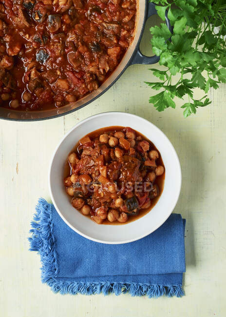 Close-up shot of delicious Fragrant lamb stew — Stock Photo