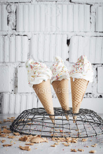М'яке морозиво зі зморшками — стокове фото