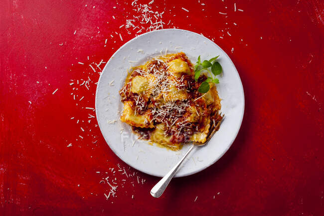 Delicious italian food, selective focus — Stock Photo