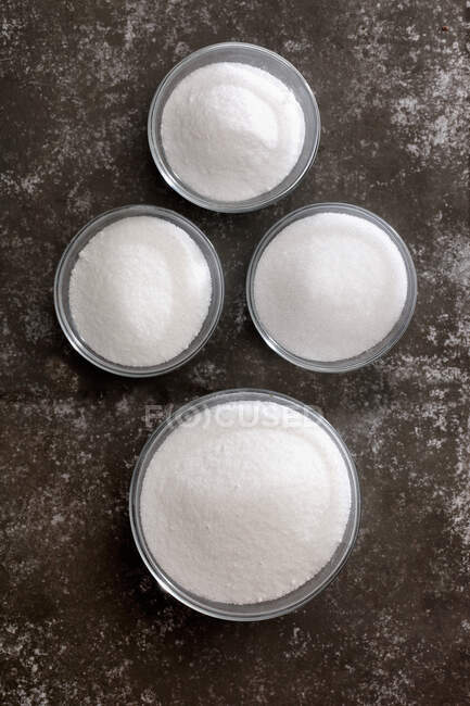 Isomaltulose, trehalose, eryhritol stevia (sugar replacements) — Stock Photo
