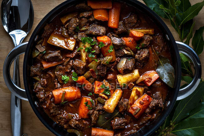 Beef and Vegetable Stew — Stock Photo