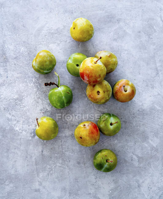 Close-up shot of delicious Greengages — Stock Photo