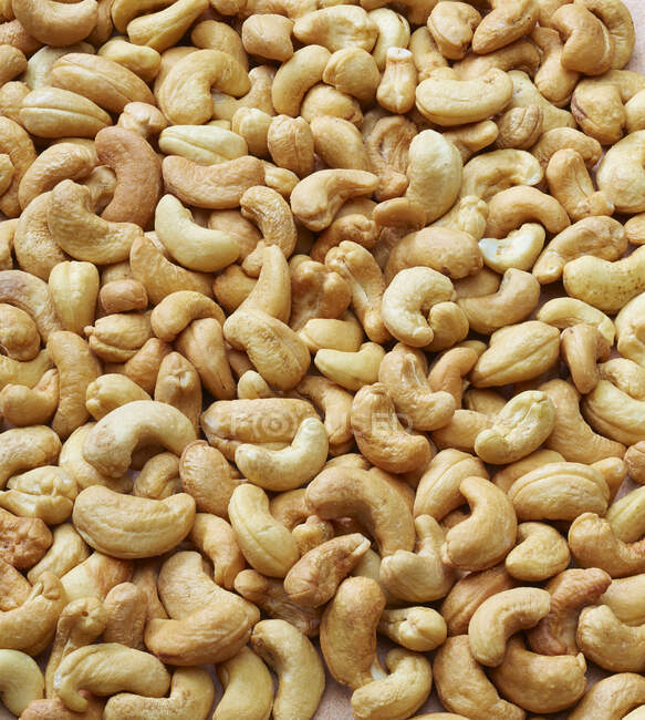 Unsalted cashew nuts, close up shot — Stock Photo