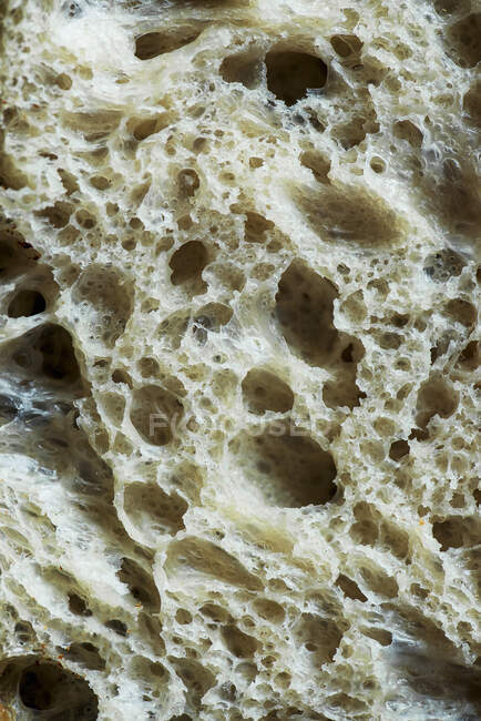 Texture del pane lievito naturale, da vicino — Foto stock