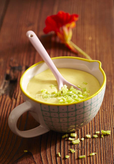 Passion fruit mayonnaise with ginger for a fondue — Stock Photo