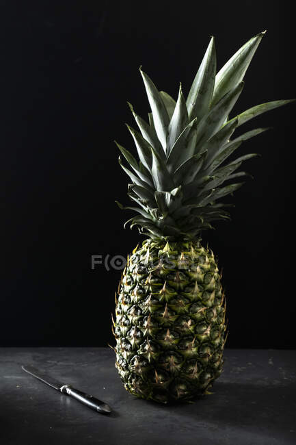 Primo piano di delizioso ananas intero — Foto stock