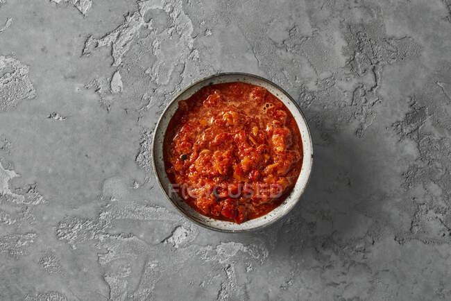 Fermented chili sauce with miso paste — Stock Photo