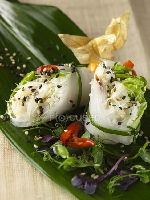 Crab Canapes stilvolles Catering — Stockfoto