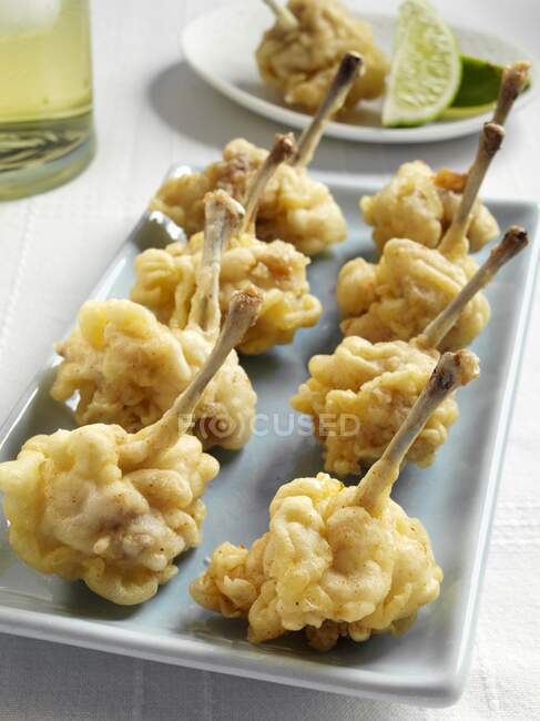 Ali d'angelo pollo in tempura — Foto stock