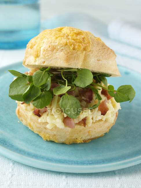 Bacon scone close-up view — Stock Photo
